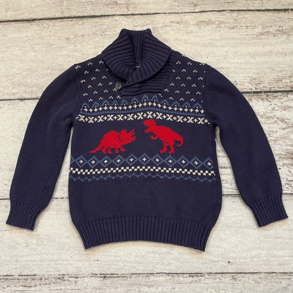 18-24m Dinosaur Sweater The Children’s Place Navy